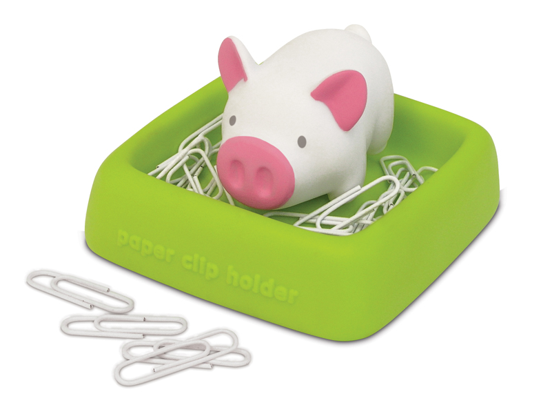 《luft》Piggy 造型迴紋針座(小白豬)